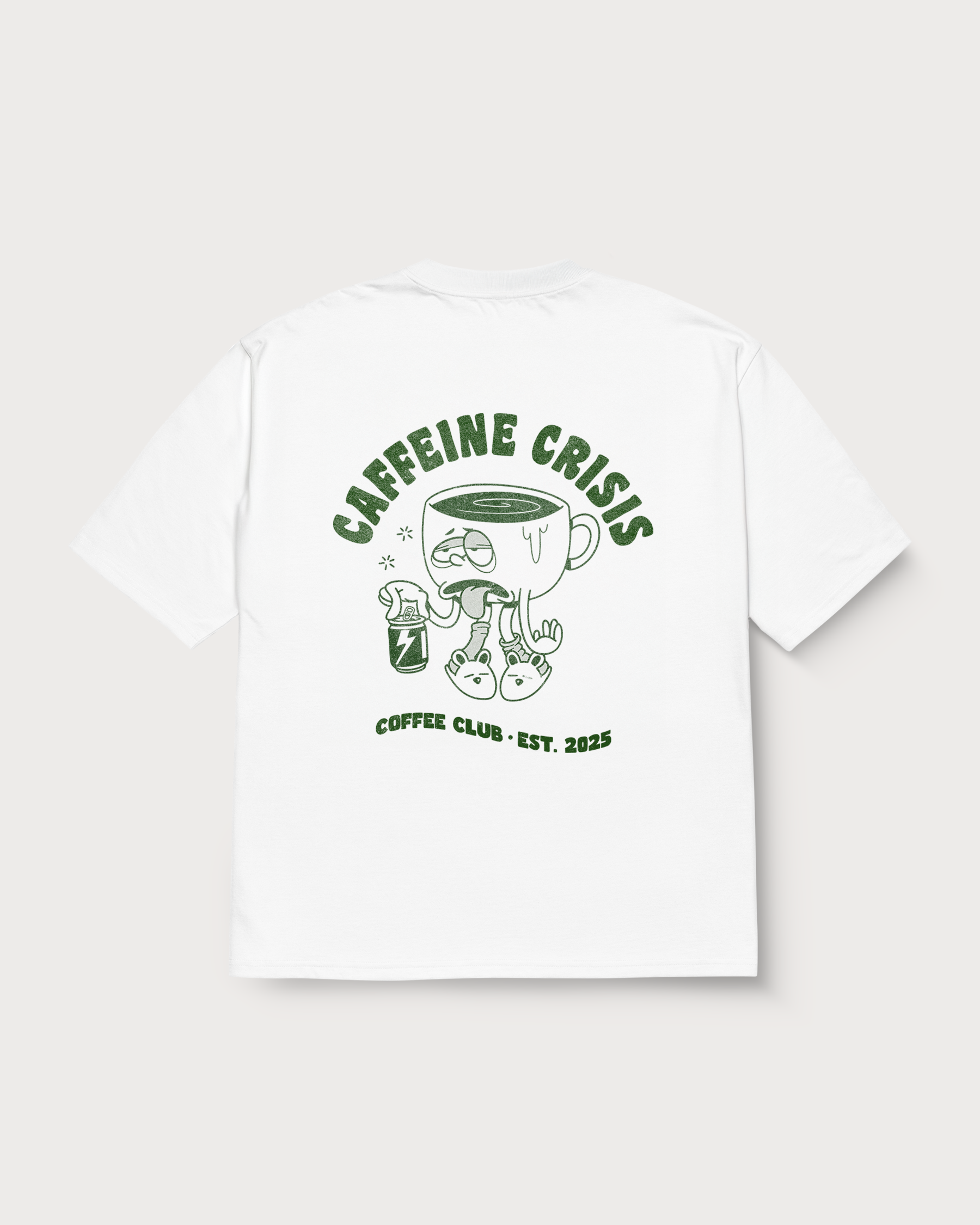 CAFFEINE CRISIS oversized t-shirt