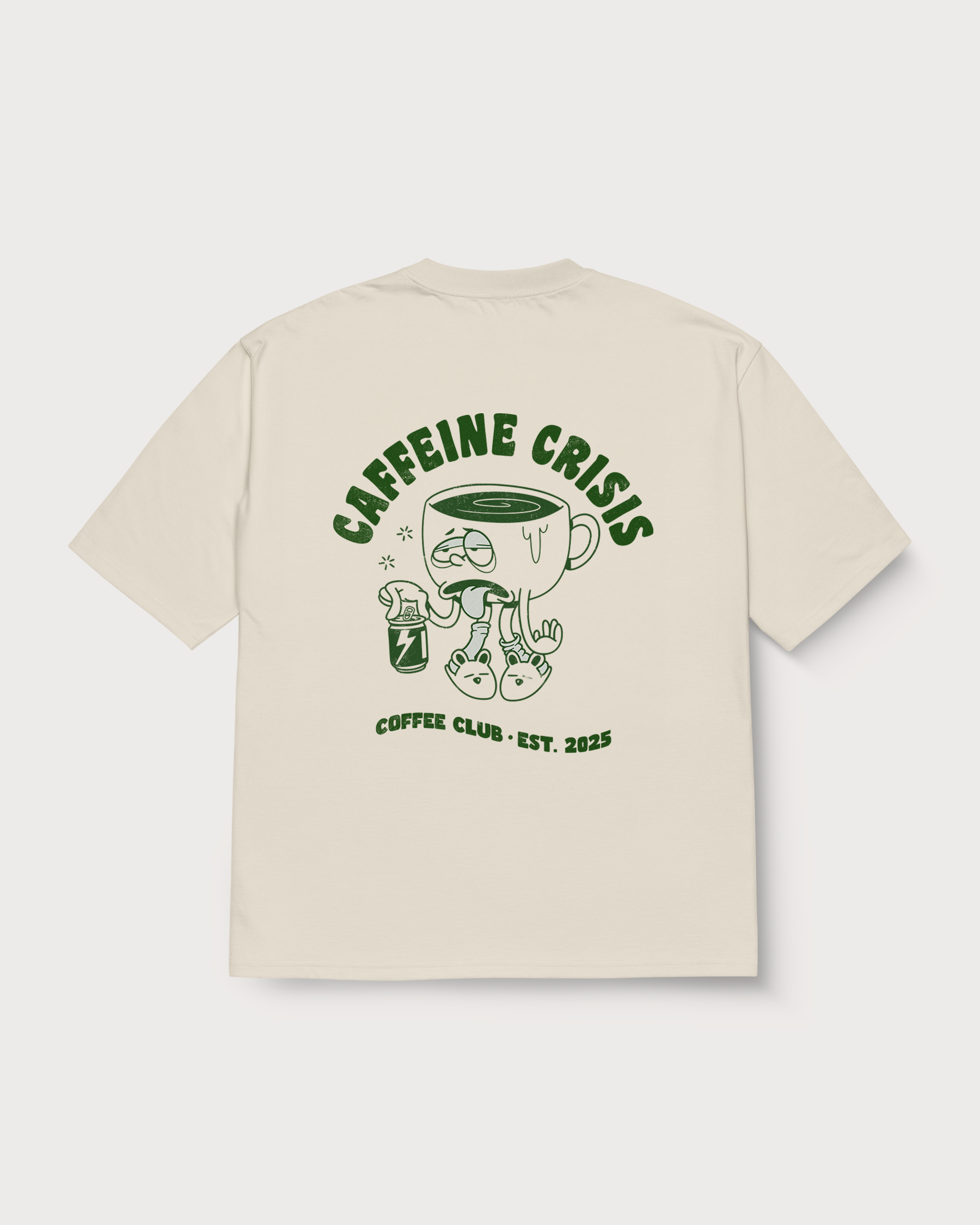 CAFFEINE CRISIS oversized t-shirt