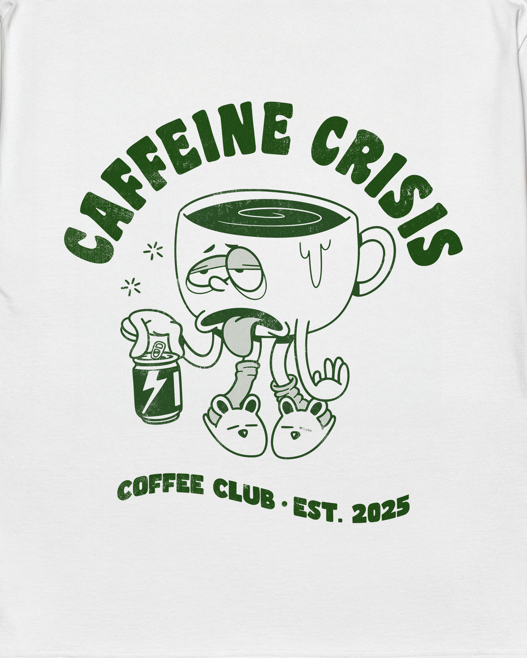 CAFFEINE CRISIS oversized t-shirt