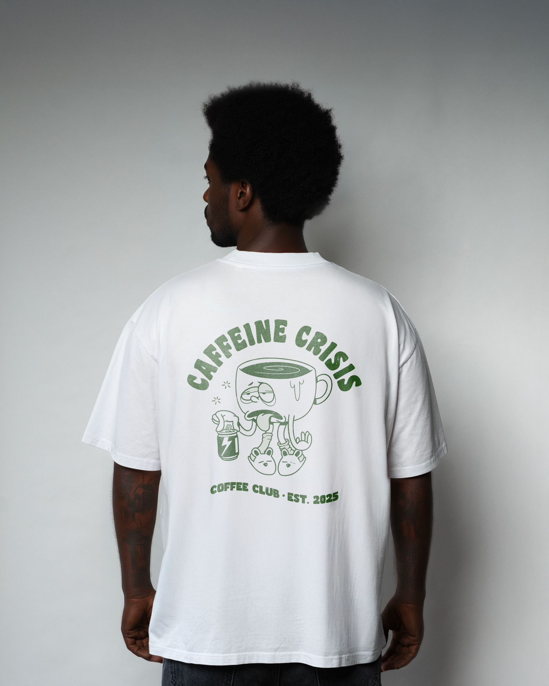 CAFFEINE CRISIS oversized t-shirt